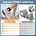 Precut Kinesiology Tape for Ankle, Upgraded Ankle Tape Athletic 24PCS, KTQUICK Tape for Ankle Support & Pain Relief, 5% Stronger Adhesive, Waterproof & Breathable Cotton Kinesiology Tape Ankle(Black)