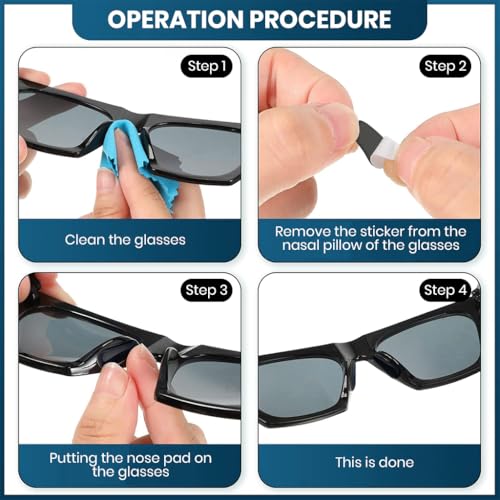 Image of MAYCREATE 50PCS Eyeglasses Retainers Sets, Silicone Anti-Slip Eyeglass Holder, Comfort Ear Grip Hooks Protectors for Spectacle Sunglasses Reading Glasses Eyewear, Black