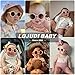 LOJUDI Baby Sonnenbrille 0-24 Monate, Polarisierte mit Riemen Verstellbar Weicher Silikonrahmen Rund Kinder UV400 Schutz Sonnenbrille Baby für 0-2 Jahre - Rosa Rahmen
