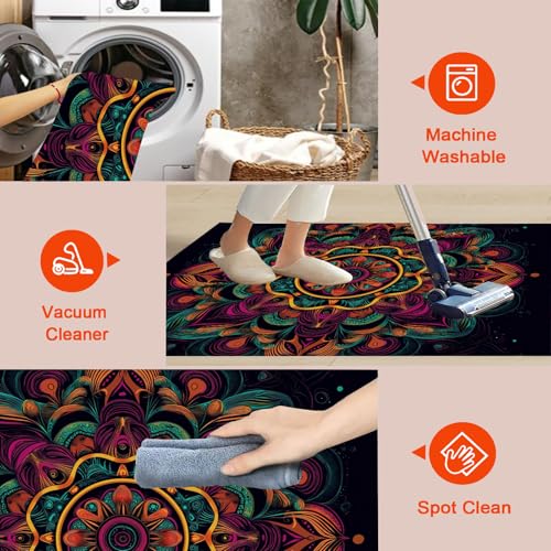 Tapis de sol moderne lavable antidérapant moquette salon - 7