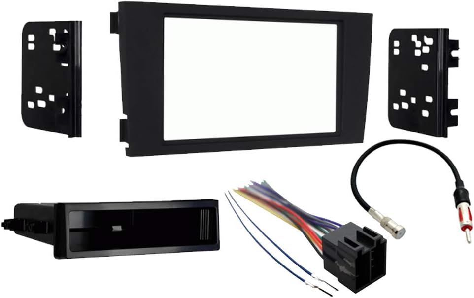 Harmony Audio Radio Install Bundle Fits Audi A6 2000-2001 with Metra 99-9108B Single Double DIN Dash Kit