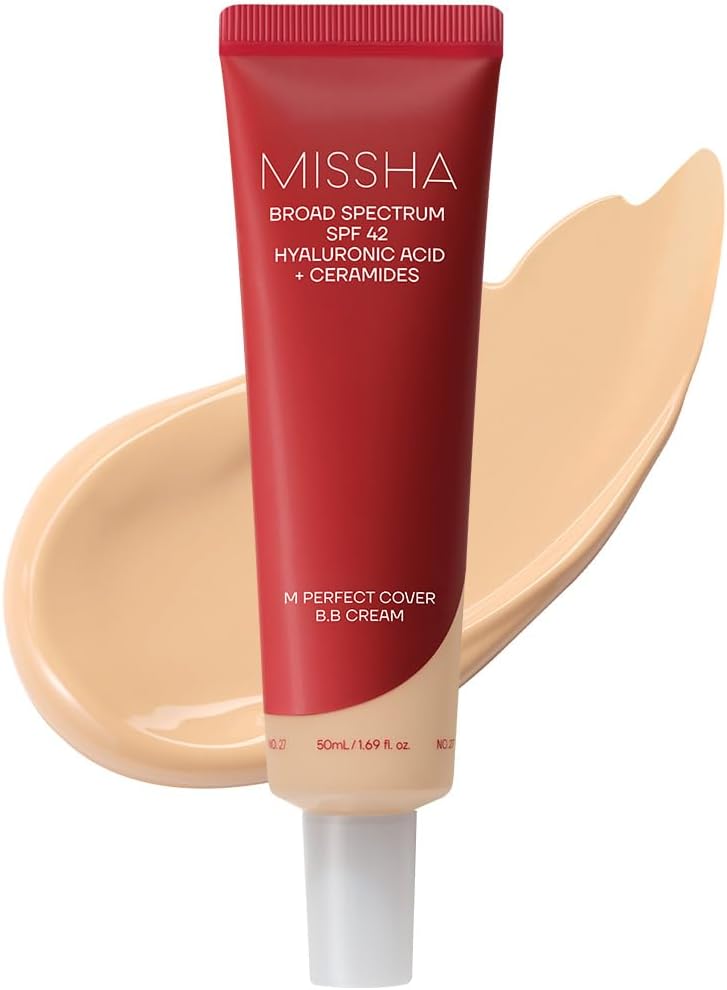 M Perfect Cover BB Cream No.27 Honey Beige SPF 42 PA+++ 1.69 oz