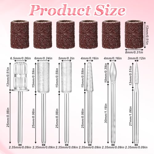 Nagelfräser für Gelnägel Acrylnägel Oder Naturnägel Professioneller Diamant Bits für Nagelfräser Nagelfräser Aufsätze Zubehör Schleifkörper Set für Maniküre Nagelpflege Nagel-Bits für Nagelbohrer