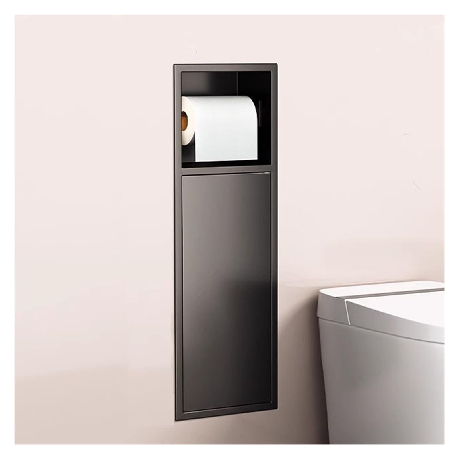 Niche de douche en acier pour optimiser l'espace et ranger vos WC