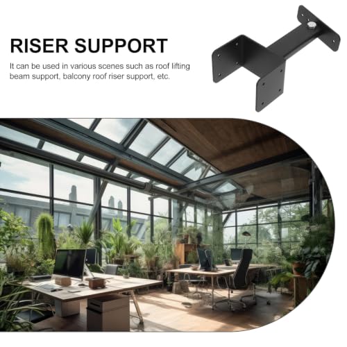 Kit de soportes elevadores para techos de alta resistencia Gadpiparty para pérgola y cubierta de patio, material de acero inoxidable con rendimiento confiable que brinda soporte y estabilidad, diseño moderno negro miniatura 5
