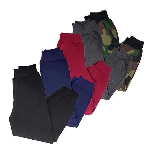 Kit 5 Calças De Frio Infantil Moletom Algodão