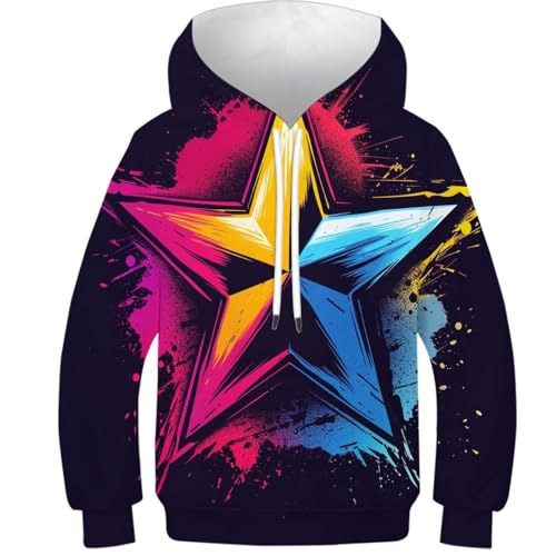Sweat manches longues étoiles colorées pour protéger votre enfant du froid de l'hiver