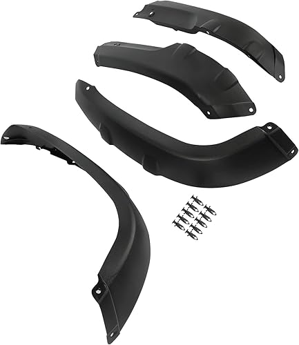 KUAFU Guardabarros compatible con Honda TRX500FE 2005-2011 TRX500FA 2005-2014 Fourtrax Foreman Rubicon 500 guardabarros de plástico negro