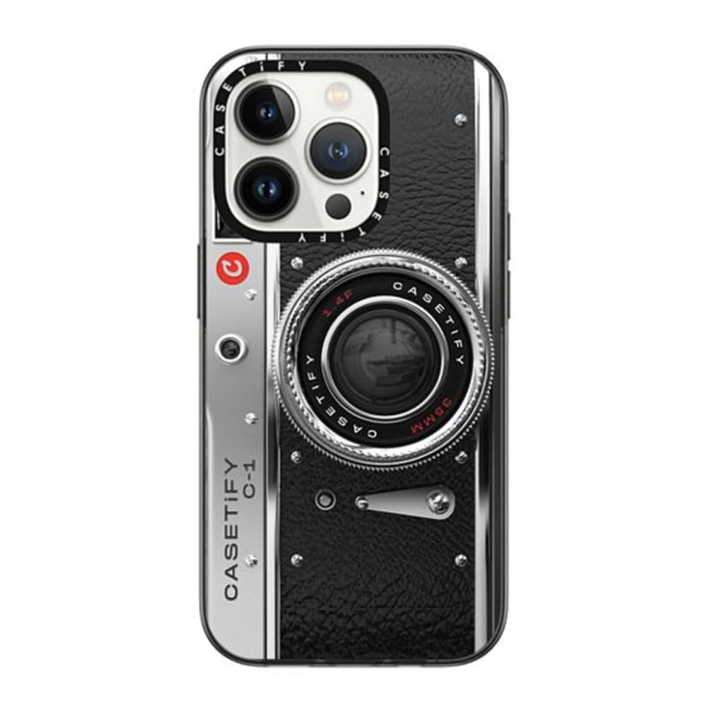 CASETiFY for iPhone 14 Pro Case - Compact | Lightweight | 4ft. 2x Military Grade Drop Protection | Camera Case - Classic | Black Camera Case - Classic Iphone 14 Pro (6.1")