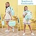 Fimibuke 4-in-1 Kids Backpack Set for Girls, Waterproof School Backpack with Lunch Box, Pencil Case & Earphone Bag, Mint Green, 16L, 15.6