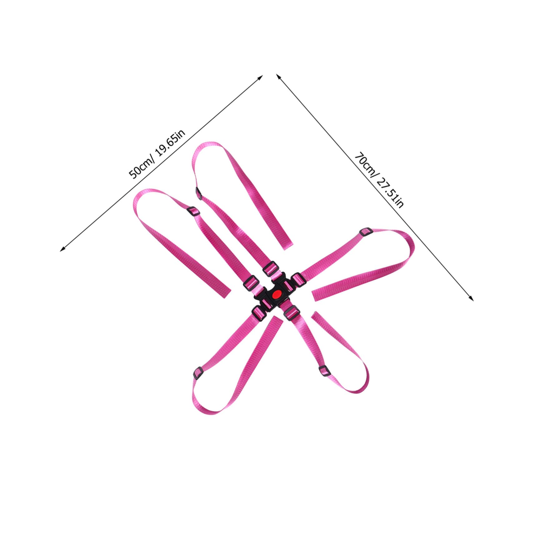 Abaodam 4piezas Cinturón de Seguridad Ajustable de Puntos para Cochecitos Correas de Arnés de Silla Alta para Bebés Cinturón de Repuesto para Uso Cochecitos y Sillas de Alta Seguridad
