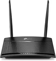 TP-Link TL-MR100, 4G LTE Router (Cat 4), Router 3G/4G velocidade até 300 Mpbs, MicroSim, Ethernet LAN/WAN port, antena removível, Plug&Play