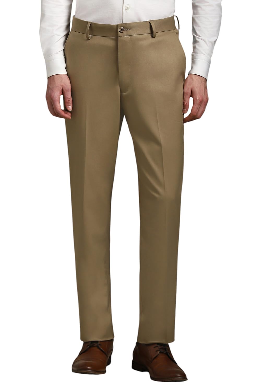 Louis PhilippeMen Regular Fit Solid Superior Comfort with Extra Stretch Formal Trouser