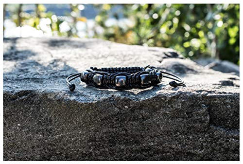 Shungite Bracelets - for Mens - Woman - Brided Dense Beaded - Adjust Wirst Size - Each one has a Certificate of Authenticity4