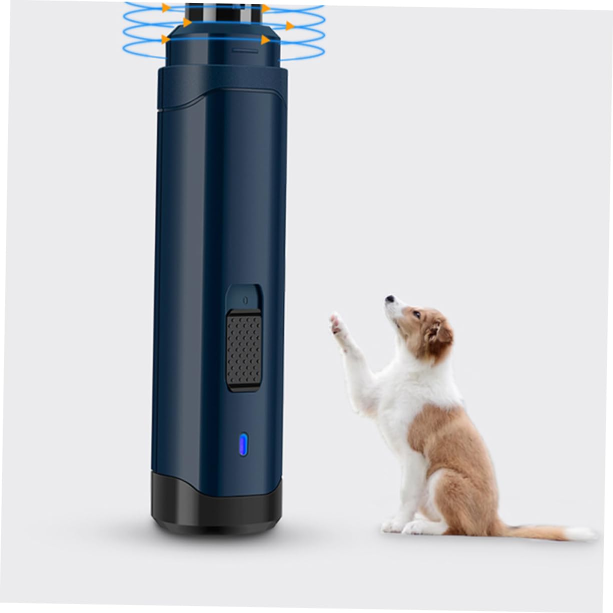 BESPORTBLE Lima Unghie Elettrica per Cani e Gatti USB Rotazione | Abs Blu Navy, Controllo Pratico e Presa Semplice, Formato Piccolo e Grazioso