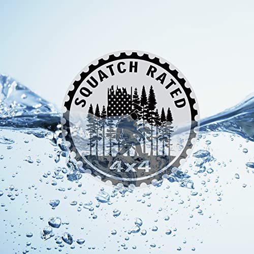Image of Bigfoot Badge Rated Car Emblem, Squatch 4 x 4 Metal Automotive Badge 3D Metal Car Badges Emblems Round Decals Decals Stickers Compatible with Jeep Wrangler Vehicles Trucks