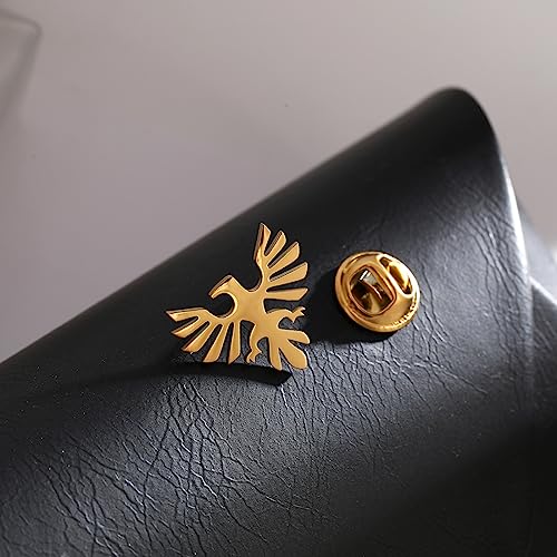 Broche Thunderbird émail gemme drapeau oiseau mythique badge vêtement - 5