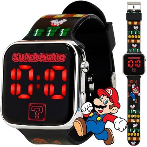 Accutime Super Mario Kids LED Watch Cover