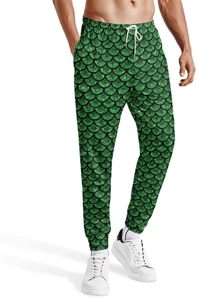 Mens Sweatpants 80s 90s Retro Joggers Sports Funny Workout Party Gym Pants with Pockets - Image 2