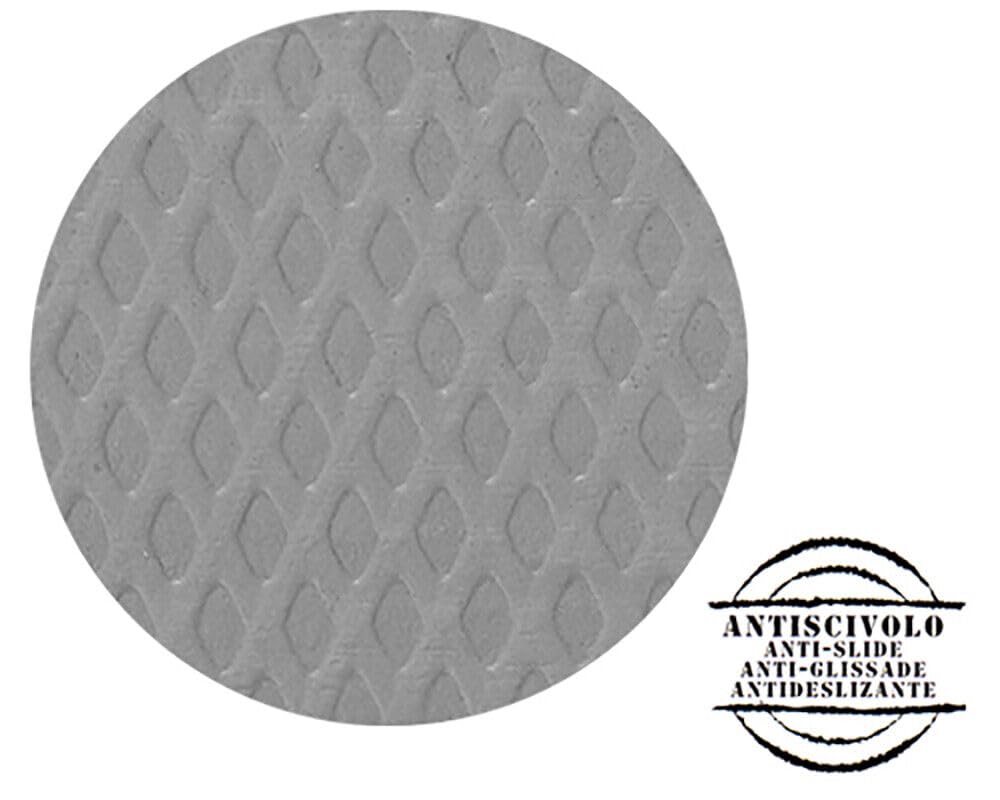 emmevi Tappeto Cucina Tinta Unita Striato Bordato Assorbente Passatoia Casa Antiscivolo 54x190 Cm Grigio