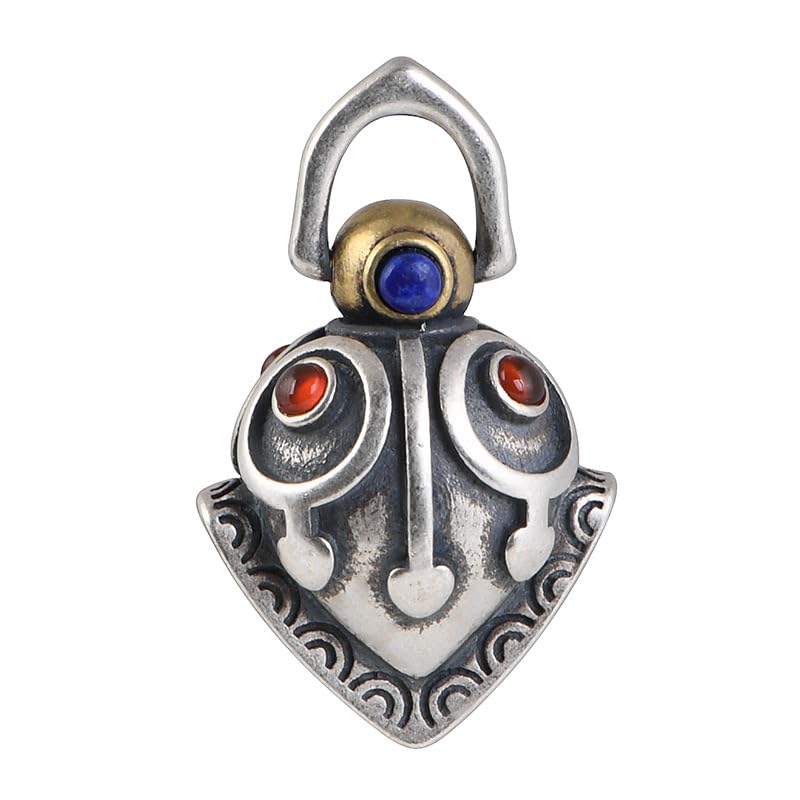 Pendentif argent 925 femme cloche vintage pour styliser les pulls d'hiver