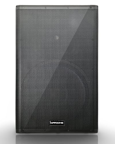 Warzone WPTS15 Apollo-Active Series 2500W Peak Power 15-Inch 2-Way Powered Speaker, Class D & AB Amplifier, Bluetooth, DSP Modes, and 136dB Max SPL for Pro Audio