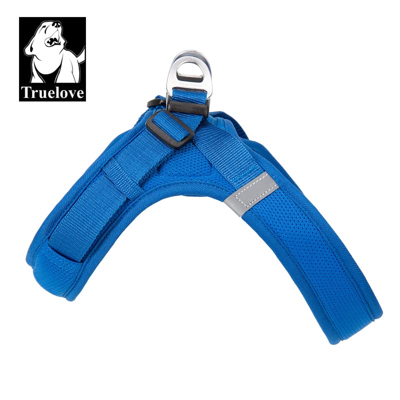 WINHYEPET Truelove Dog Harness Soft Mesh Reflective Breathable Step-In Dog Harness,Easy Adjustment Harness with Safety Buckle for Extra Small and Small Dogs Vest Harness TLH3013(Royal Blue,M) - Image 3