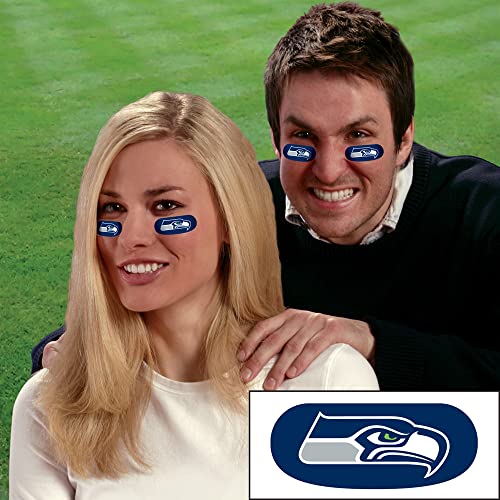 The Party Animal NFL Seattle Seahawks Eye Black Stickers, 0.75\" x 1.75\" - Thumbnail 2