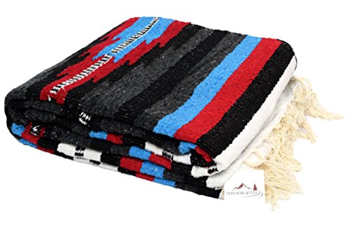 Open Road Goods Mexican Diamond Pattern Xl Bolster, Throw Or Yoga Blanket - Handmade Blanket #TOP2