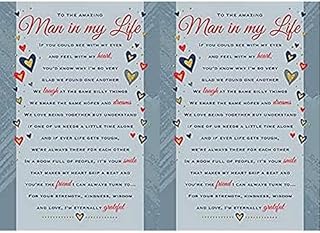 Regal Publishing Heartfelt Wishes Sentimental Birthday Card Man in My Life - 9 x 6 inches C80695