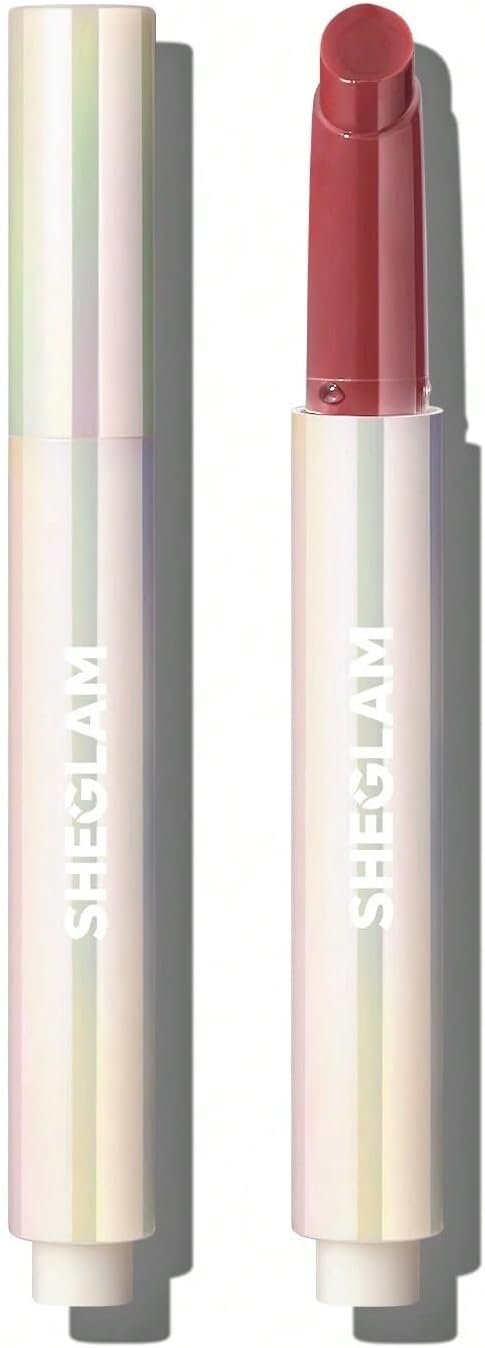 SHEGLAM Makeup - Pout-Perfect Shine Lip Plumper - Moisturizing Plumping Solid Lip Gloss Non-Stick Nourishing (First Crush)