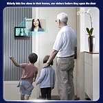 Cordless Video Doorbell Intercom System, 4.3 Inch Monitor with 1080P Door Camera, Night Vision, 8MP 170° Wide Angle, Two Way Talk, IP66 Waterproof