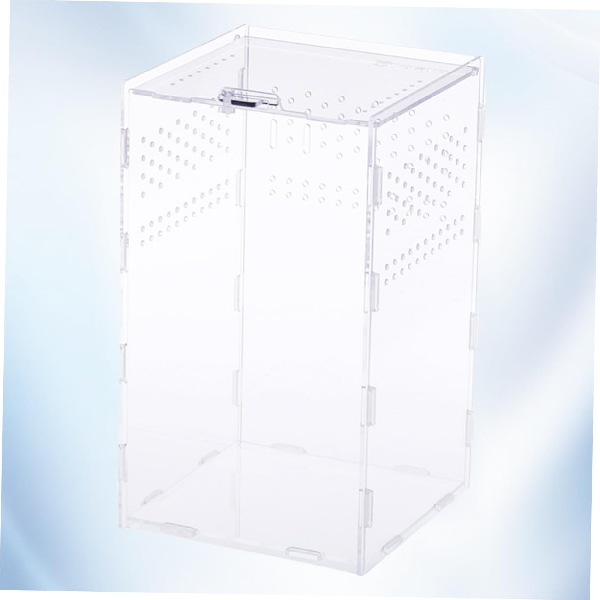 YARNOW Caja de Alimentación y Cría para Reptiles Acrílica Transparente con Ventilación Nido Seguro y Fácil Limpieza para Terrarios de Tortugas y