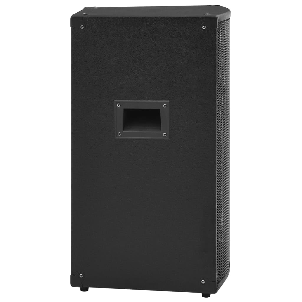 vidaXL HiFi Bühnen Lautsprecher Passiv Professionell Eckenschutz Konzert Lautsprecherbox Bass Box Subwoofer Soundsystem Party Disco 1000W Schwarz