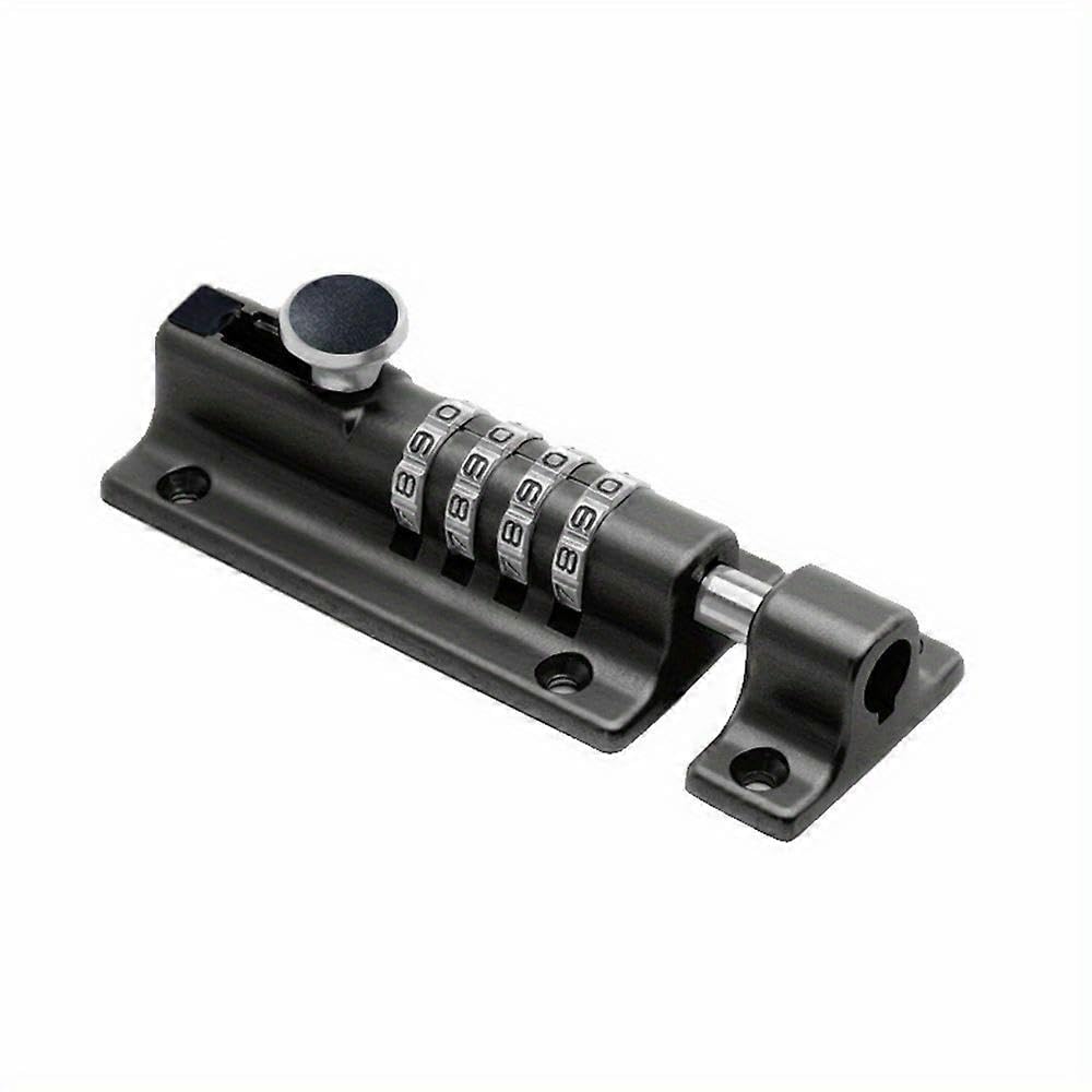 1pc Combination Locking Bolt, Combination Barrel Bolt Safety Slide Latch Lock with Password Setting 4 Digit Combination