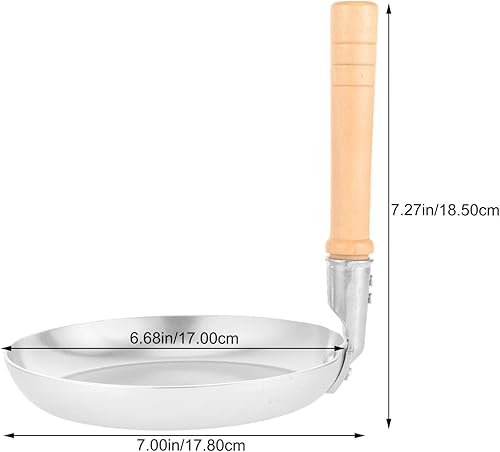 Miniatura 6 de BESPORTBLE Sartén de hierro fundido japonés Oyakodon Sartén de acero inoxidable para huevos y panqueques Sartén antiadherente de inducción Olla de