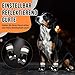 Eyein Hundeschuhe Pfotenschutz, 2 Stück atmungsaktiv Hundeschuhe mit Rutschfester Sohle und reflektierendem Klettverschluss für kleine, mittlere und große Hunde, Sport im Freien (Schwarz, Größe 6)