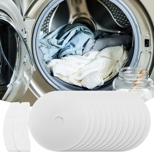 12 Pcs Tumble Dryer Filter, 10 Pcs Tumble Dryer Cloth Exhaust Filters 2 Pcs Intake Filters, Compatible with Bush DHB7VTDW, DHB7VTDB, TD3CNBW, Dryer Lint Filter Replacement