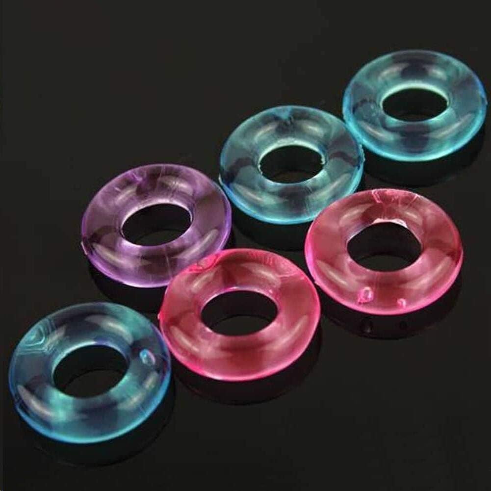 3pcs/Set Random Color Silicone Co Ckring for Male,Men's Lock Ring
