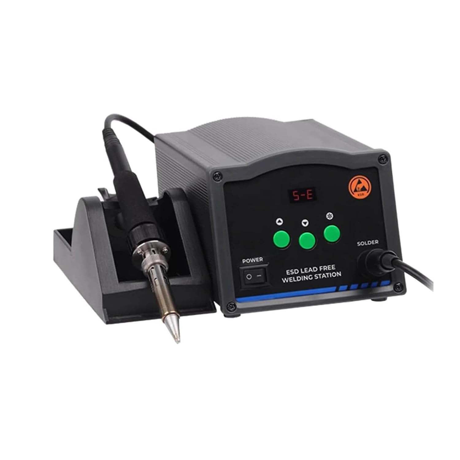 Kit di saldatura ad aria calda da 90 W, temperatura regolabile da 50 ℃ a 480 ℃, riscaldamento veloce in 30 secondi, ideale per fabbriche di elettronica e officine di riparazione