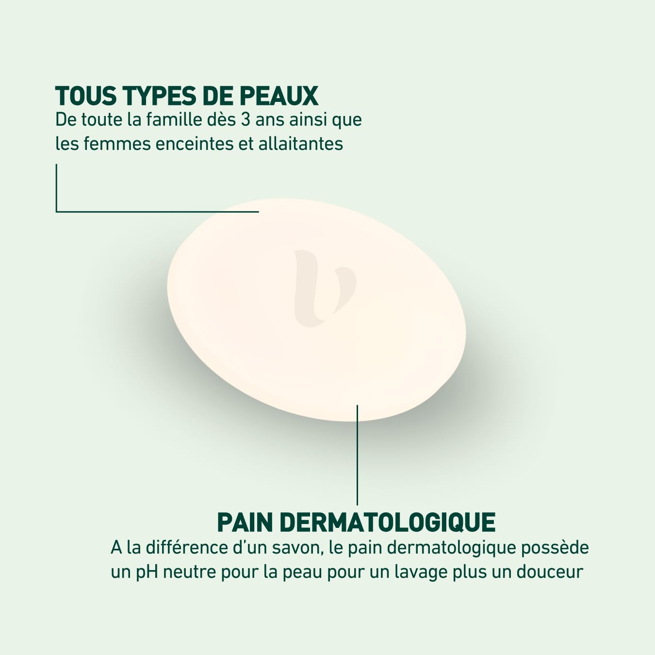 LABORATOIRES VENDÔME - NUTRI V+ - Pain Dermatologique Huile d'Abricot - Corps & Visage - Nettoie en Douceur & Nourrit - pH Neutre & Sans Savon - Haute Tolérance - Peaux Sèches à Très Sèches - 100g