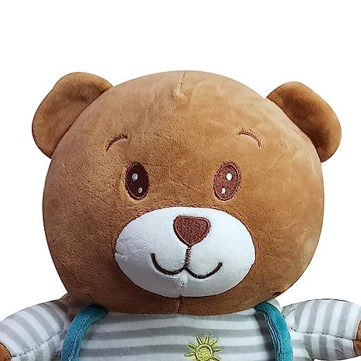 Image of HUG 'n' FEEL SOFT TOYS - Hello Teddy 25cm Soft Toy Plush Toy | Big Stuffed Animal | Ultra Soft, Huggable & Cuddly Gift for Kids, Girls, Boys | Perfect for Birthday, Valentine's Day