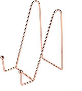 Magazine Holder Metal Wall Mounted Magazines Newspaper Storage Rack for Home Office Books Newspapers Files FolderB-Rose Gold L
