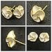 SyYsRr vintage camellia flower stud earrings for women - elegant and gold flower earrings for womenrice Fashion Geometric Earrings Accessories