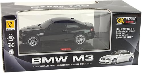 Miniatura 7 de 100 CLASSIC Auto de control remoto, auto de juguete deportivo RC a escala 124, compatible con BMW M3 modelo vehículo para niños y niñas (negro)