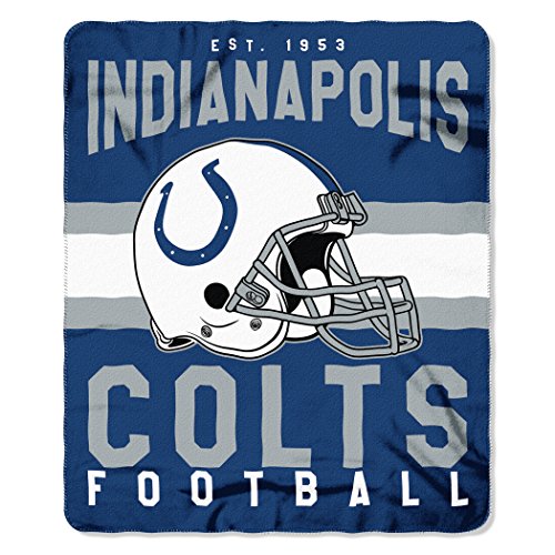 Northwest NFL Indianapolis Colts Unisex-Adult Fleece Throw Blanket 50 x 60 Singular