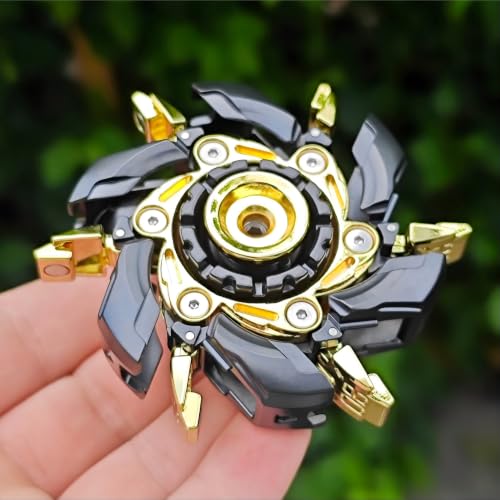 Image of T-Conceal EDC Fidget Sliders Open Armor Spinning TopFidget Toys Stress Relief for Adults Magnetic Metal (Black Gold)