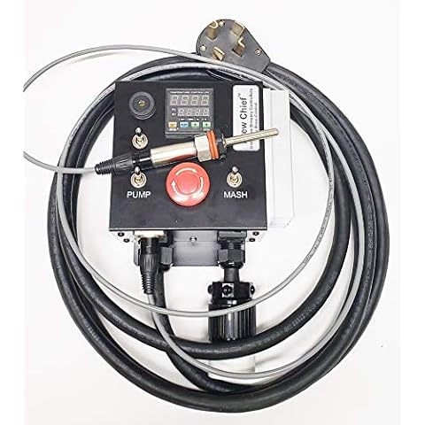 240v Electric Mash Tun/RIMS (Recirculating Infusion Mash System) Tube Controller with 4 Prong Power Plug Cover