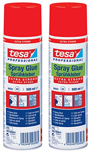 Preisvergleich Produktbild tesa Sprühkleber Extra Stark, 500ml (2 Dosen)