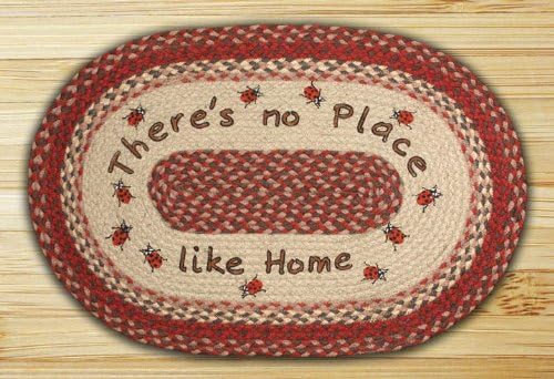 Earth Rugs Rug, 20 x 30", Burgundy/Crème